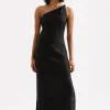 New Nude Lucy Avery Linen Midi Dress - Black