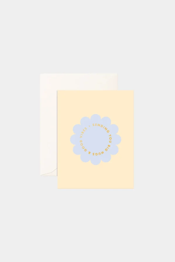 Clearance Fox u0026 Fallow Big Hugs Petal Greeting Card