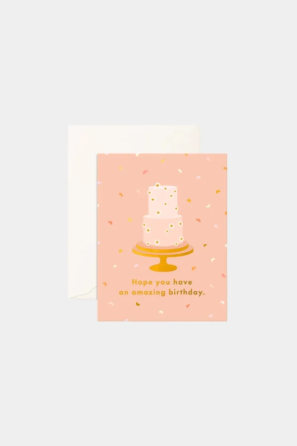 Best Fox u0026 Fallow Birthday Cake Daisies Greeting Card
