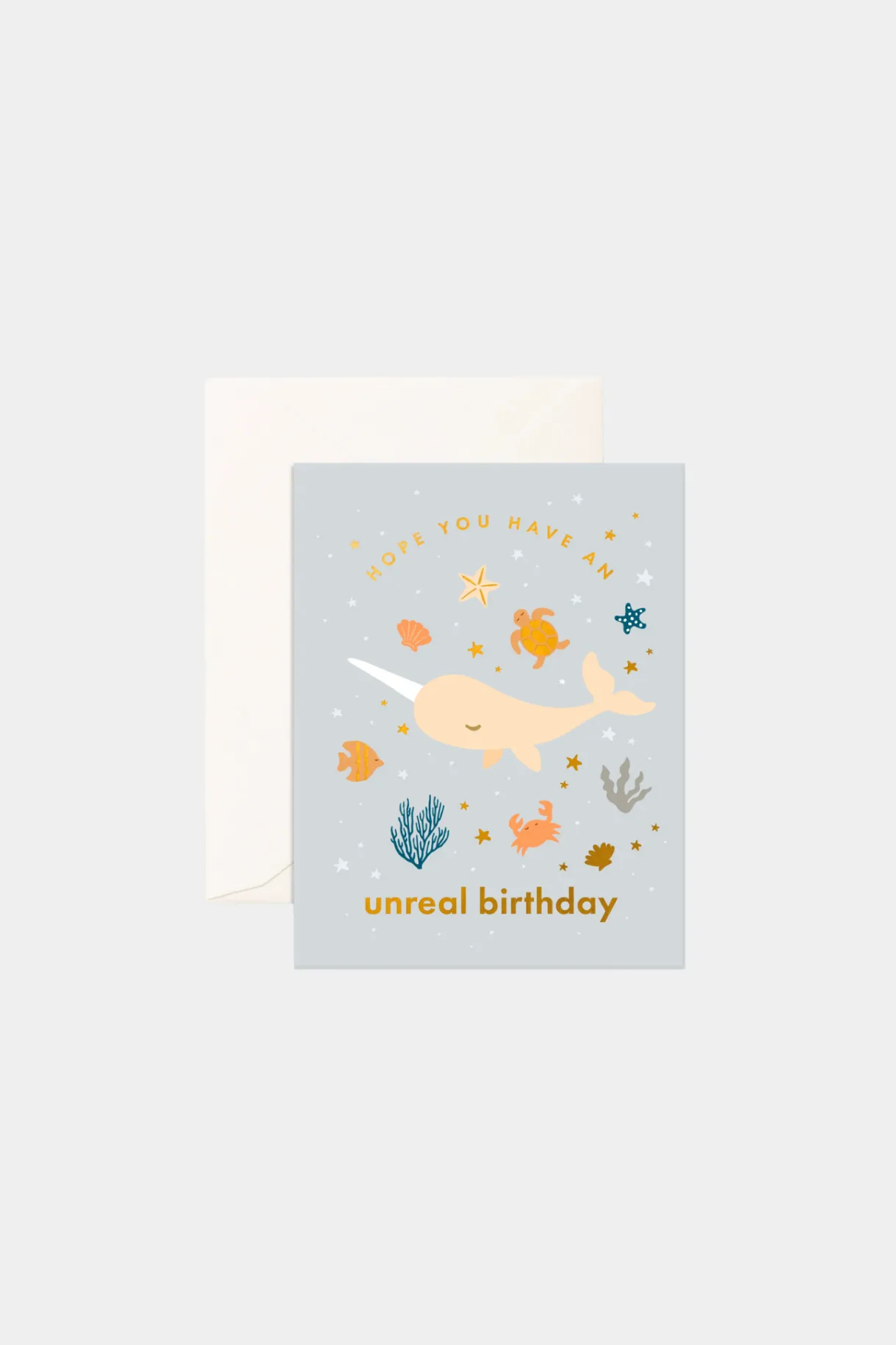 birthday_narwhal_greeting_0.webp Online Fox u0026 Fallow Birthday Narwhal Greeting Card
