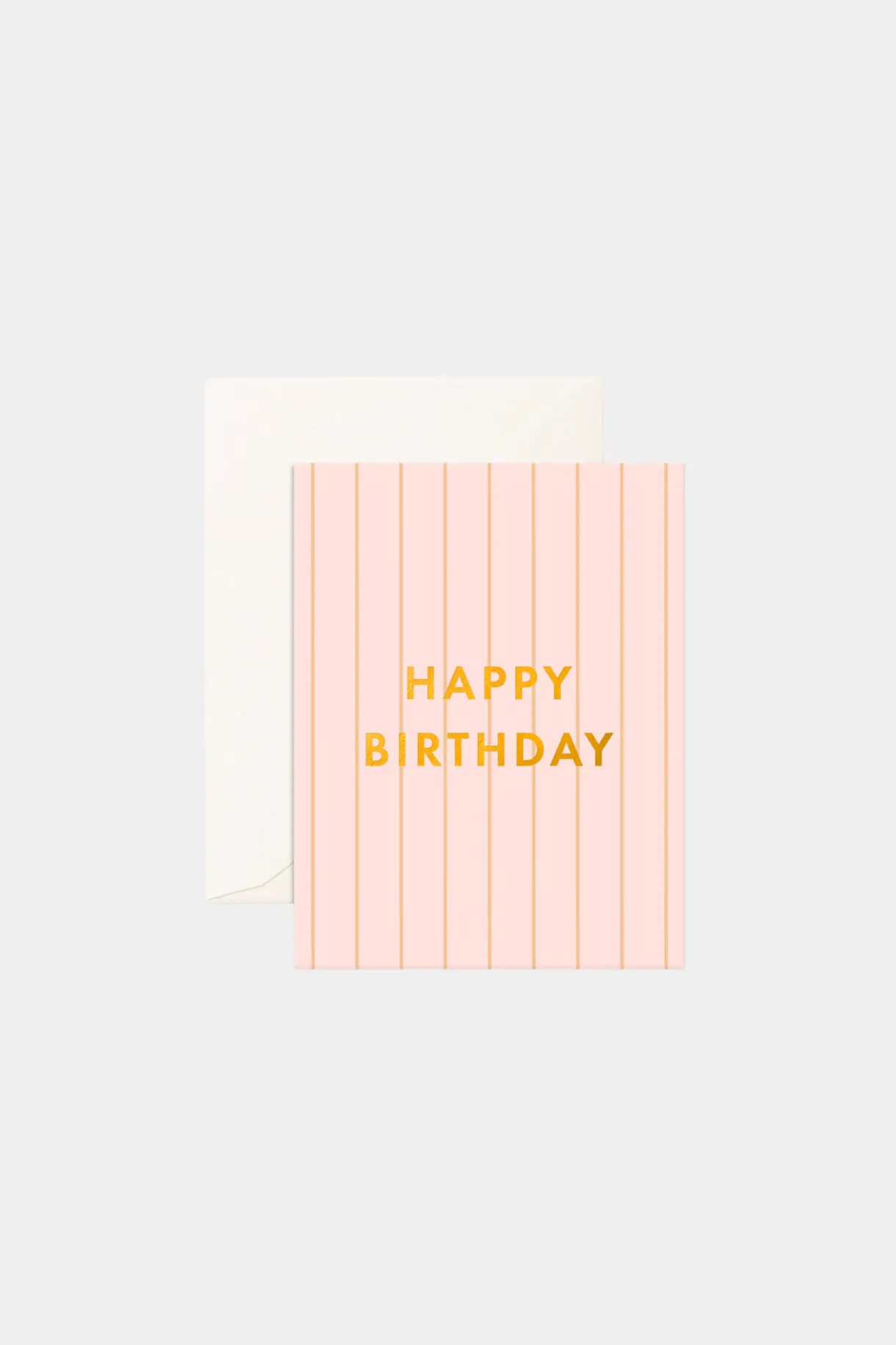 birthday_peony_pinstripe__0.webp Outlet Fox u0026 Fallow Birthday Peony Pinstripe Greeting Card