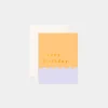 Outlet Fox u0026 Fallow Birthday Tangerine Ripple Greeting Card