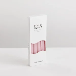 Sale Bondi Scent Taper Candles - Pink