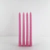New Bondi Scent Twisted Candles - Pink