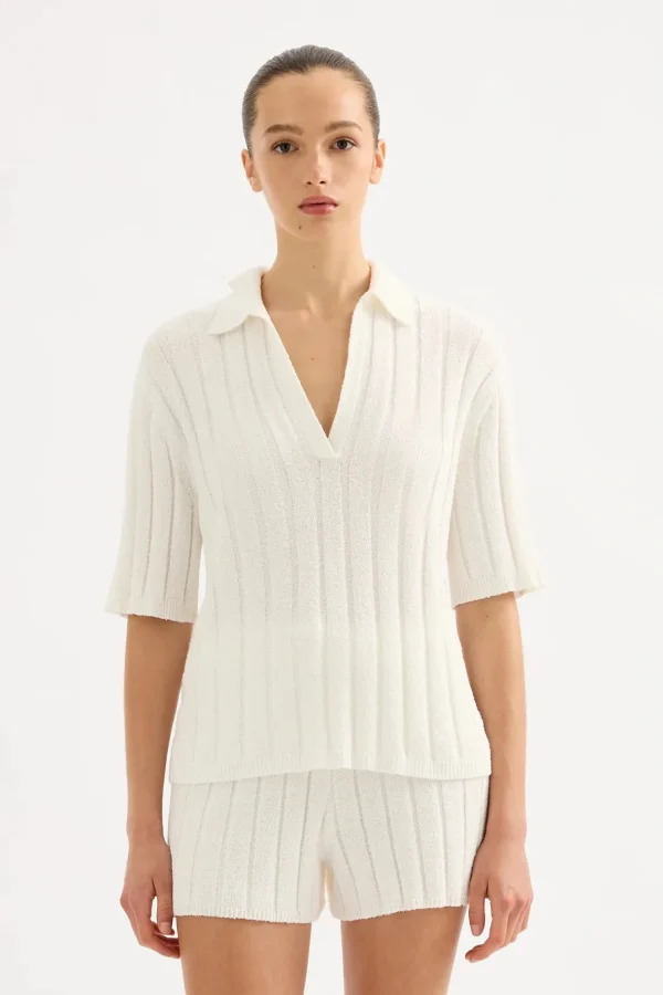 Fashion Nude Lucy Brinkley Knit Top - Salt