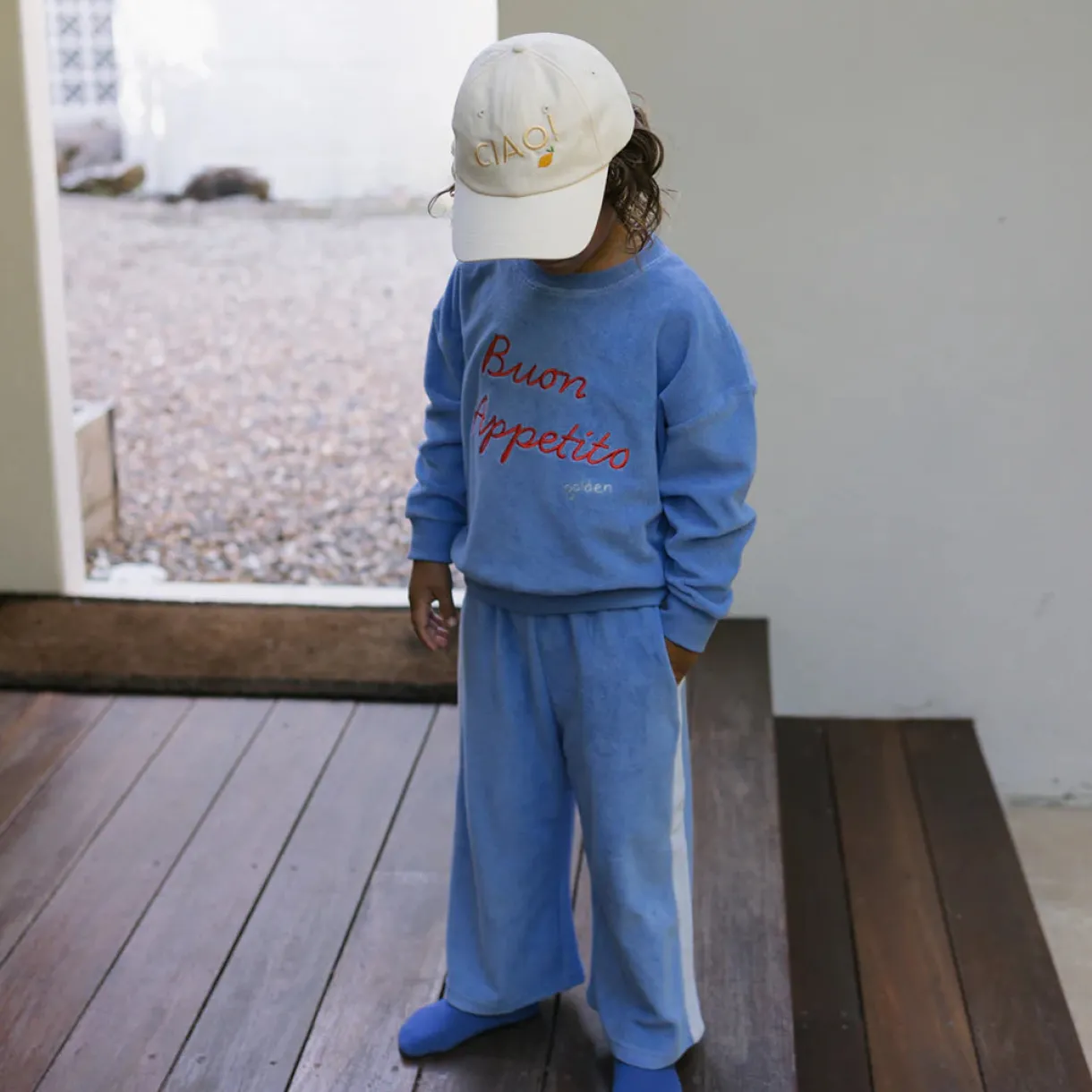 buon_appetito_sweater__po_1.webp Discount Golden Children Buon Appetito Sweater - Pool Blue