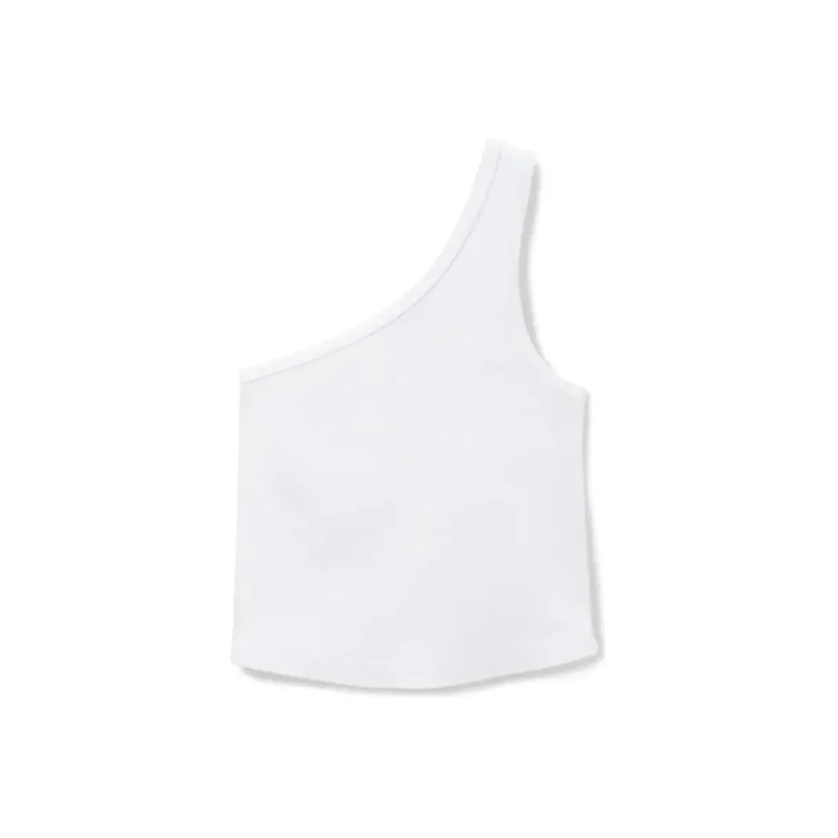 call_me_one_shoulder_rib__3.webp Outlet Perfect White Tee Call Me One Shoulder Rib Tank