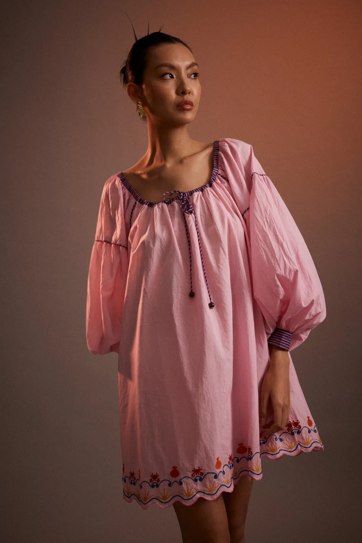 calypso_hungarian_mini_dr_3.webp Clearance Kinga Csilla Calypso Hungarian Mini Dress
