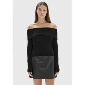 Sale Assembly Label Cari Off-Shoulder Merino Wool Top