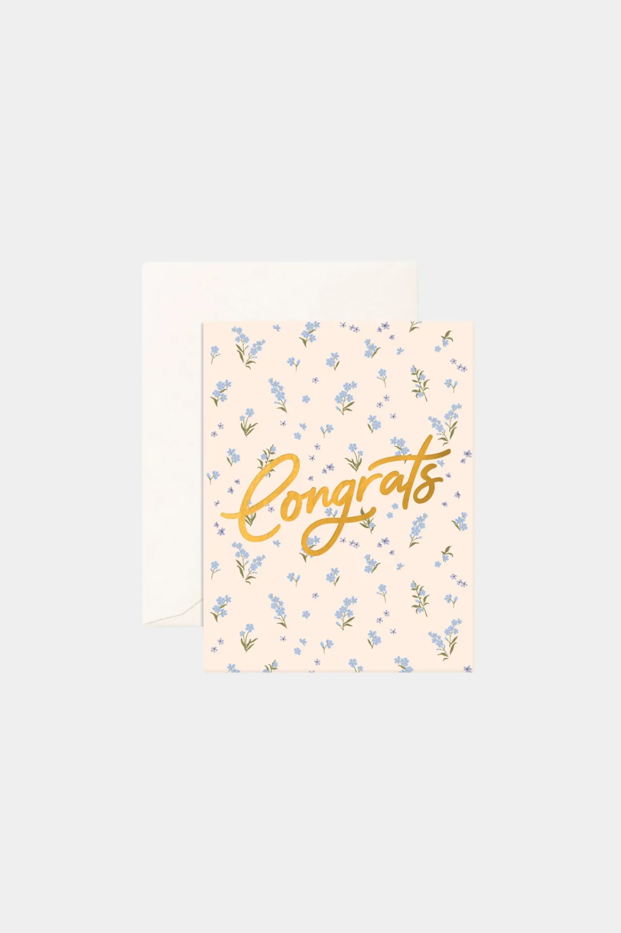 congrats_forgetmenot_gree_0.webp Clearance Fox u0026 Fallow Congrats Forget-Me-Not Greeting Card