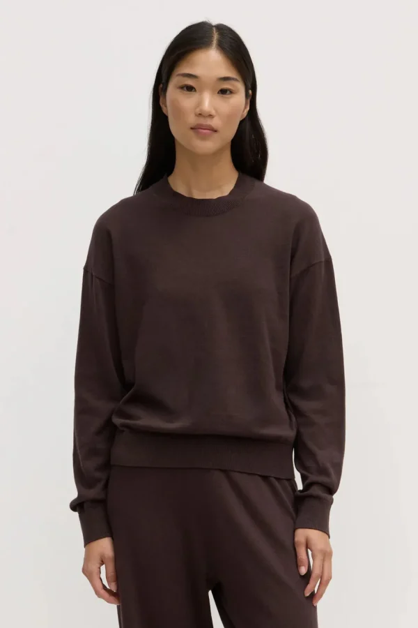 Outlet Assembly Label Cotton Cashmere Lounge Sweater - Ganache