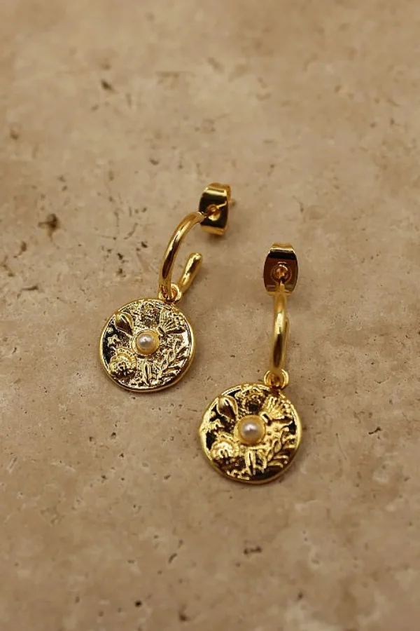Discount Love From Lilou Cove Earrings - Gold