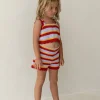 Discount Illoura The Label Crochet Shorts - Sunset Stripe