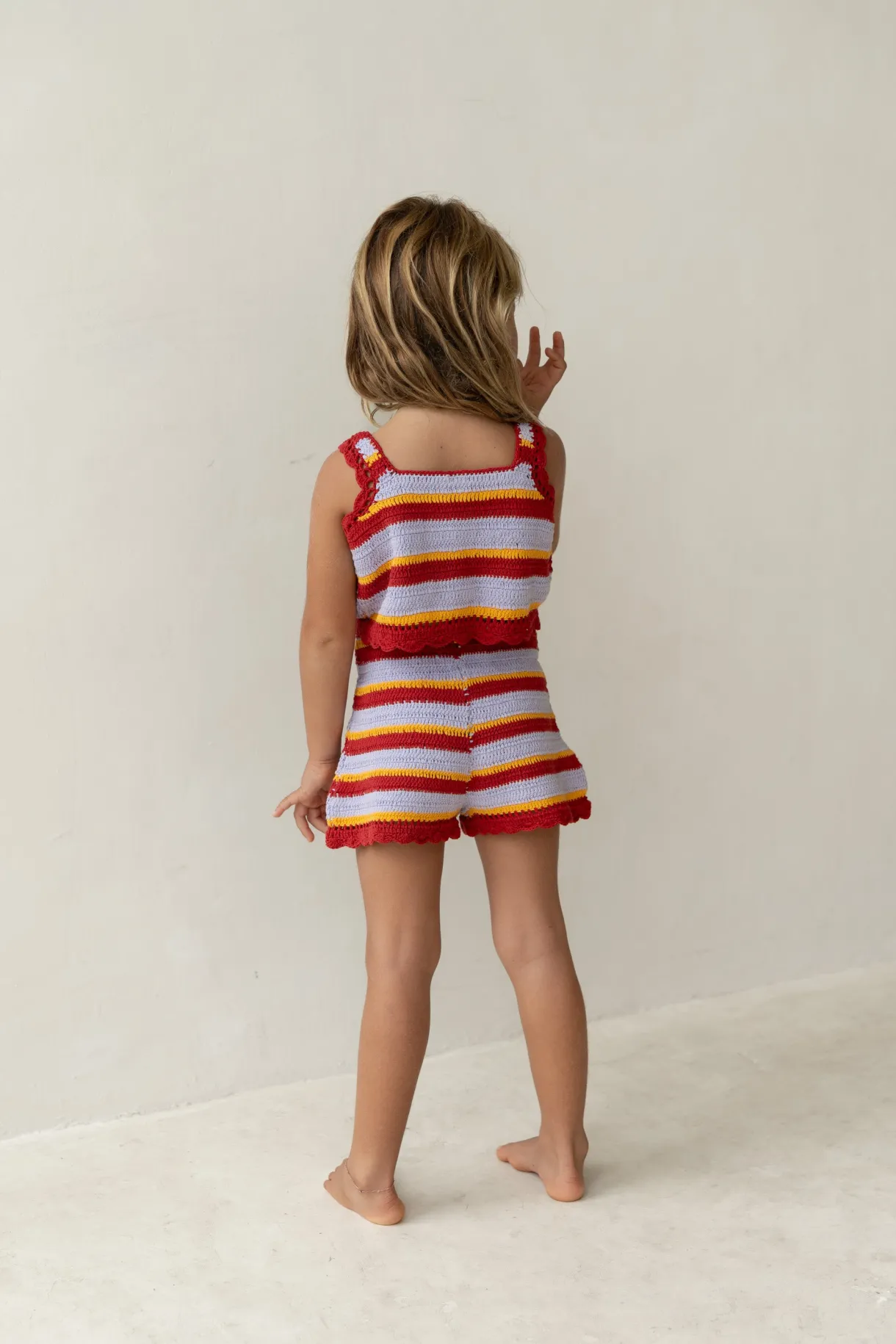 crochet_top__sunset_strip_1.webp Outlet Illoura The Label Crochet Top - Sunset Stripe