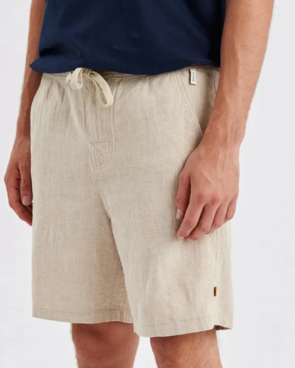 Fashion The Critical Slide Society Cruiser Linen Short - Ecru