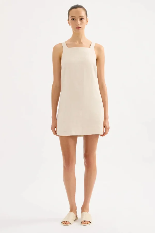 New Nude Lucy Eden Linen Mini Dress - Cream