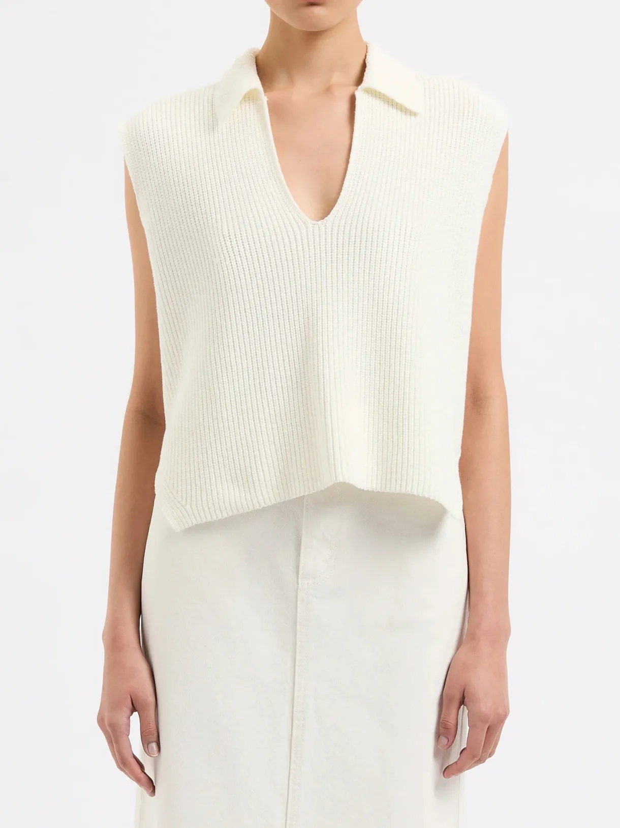enes_knit_vest__salt_0.webp Clearance Nude Lucy Enes Knit Vest - Salt