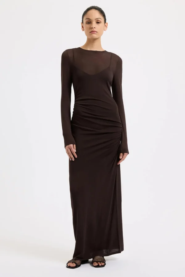 New Nude Lucy Evelyn Knit Maxi Dress - Espresso