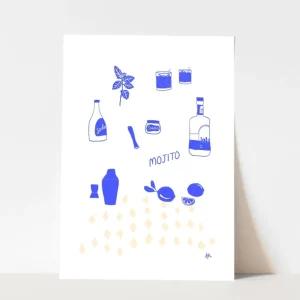 Sale Camellia Pickle Fine Art Print - Mojito A4