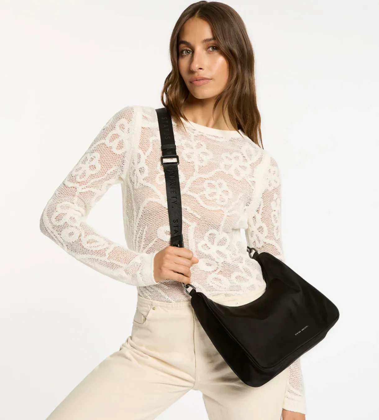 fleur_recycled_bag__black_2.webp New Status Anxiety Fleur Recycled Bag - Black