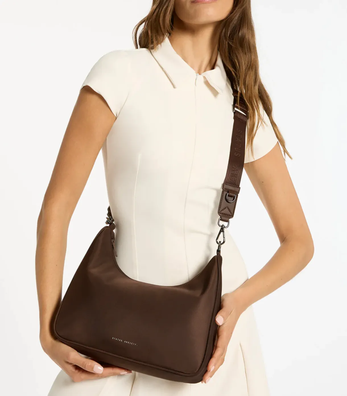 fleur_recycled_bag__truff_2.webp Sale Status Anxiety Fleur Recycled Bag - Truffle