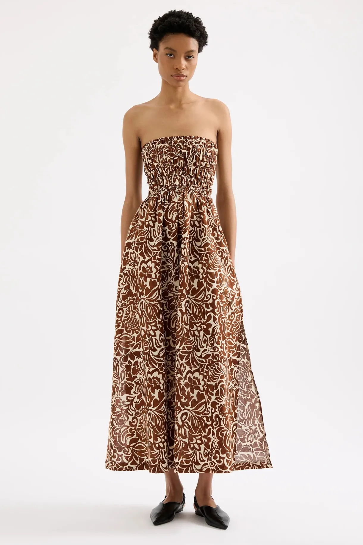 florense_shirred_maxi_dre_0.webp New Nude Lucy Florense Shirred Maxi Dress