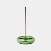 Online Gentle Habits Glass Incense Holder - Green