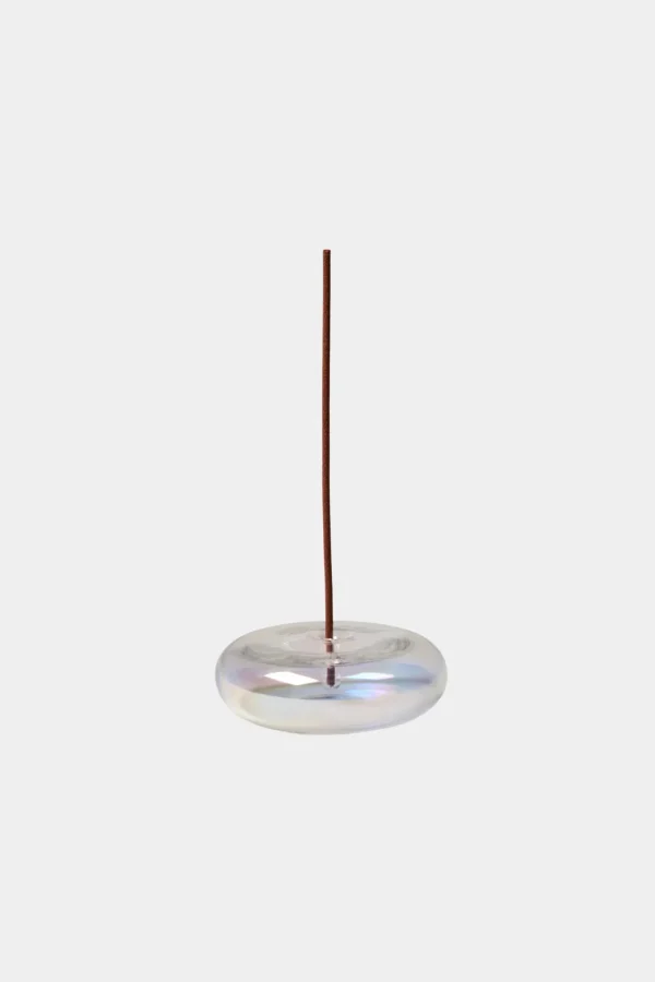 Online Gentle Habits Glass Incense Holder - Iridescent