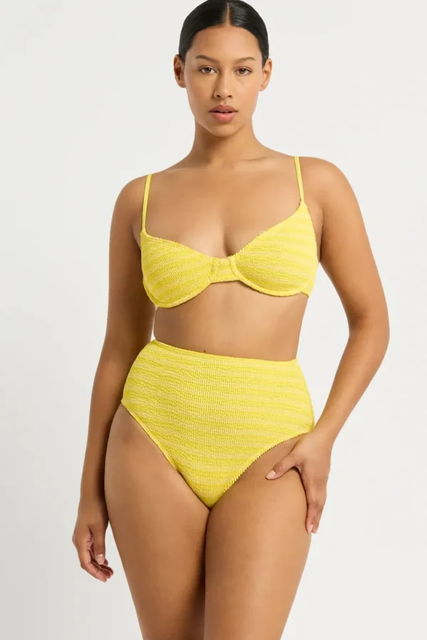 Discount Bond-Eye Swim Gracie Balconette - Limoncello Stripe