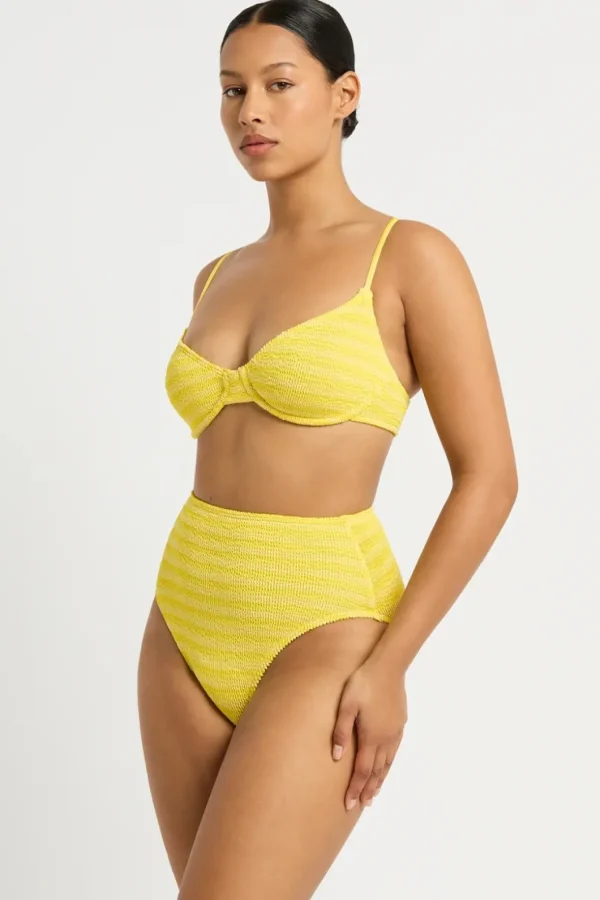 Discount Bond-Eye Swim Gracie Balconette - Limoncello Stripe