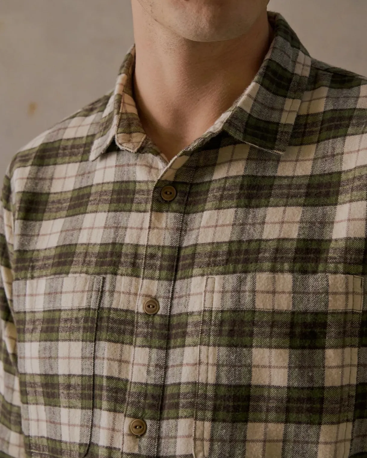 house_check_flannel_shirt_1.webp Discount Mctavish House Check Flannel Shirt - Green Multi