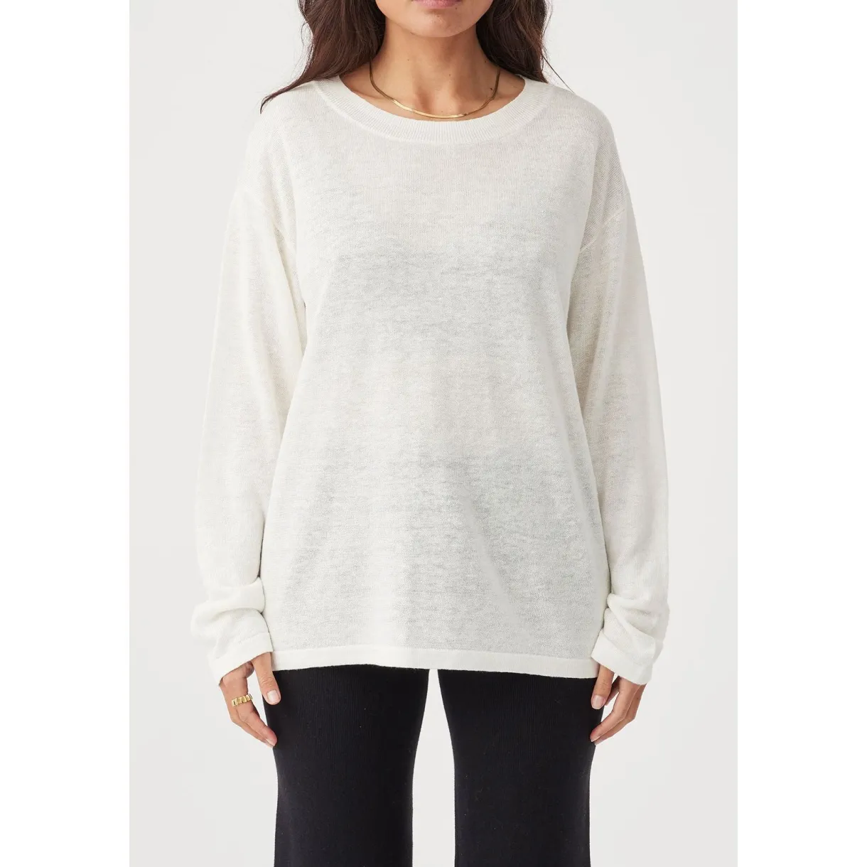 hugo_long_sleeve_tshirt___0.webp Clearance Arcaa Movement Hugo Long Sleeve Tshirt - Cream