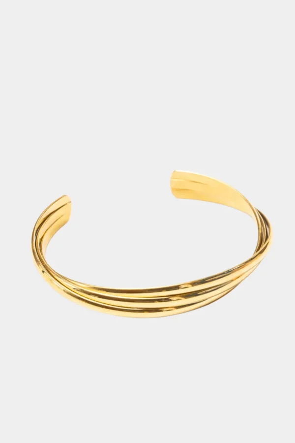 Best We Are Emte Intertwined Cuff Bracelet in Gold Plated