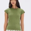 Hot Assembly Label Josie Short Sleeve Tee - Pandan