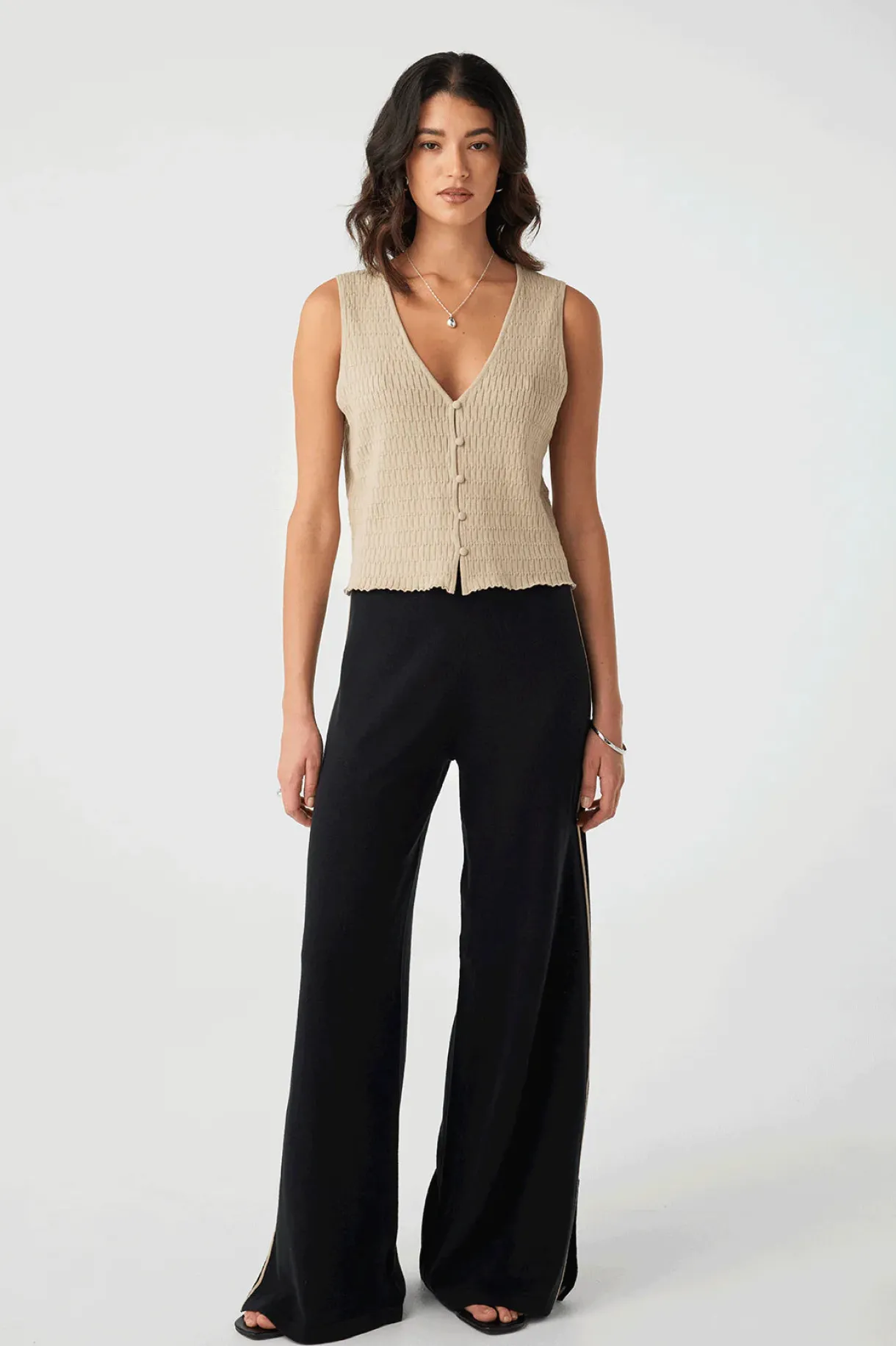 jude_reversible_knit_vest_1.webp New Arcaa Movement Jude Reversible Knit Vest - Taupe
