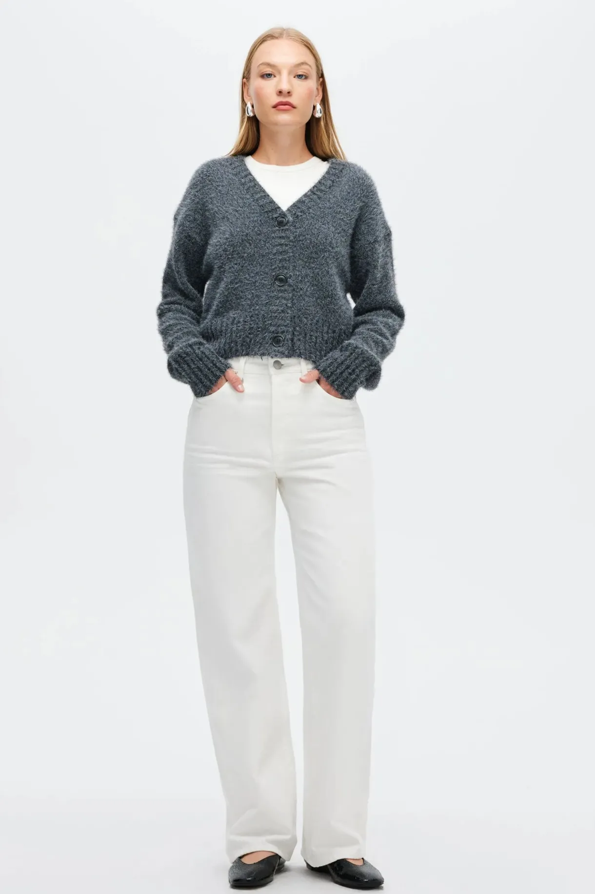 kate_knit_cardigan__grey__0.webp Outlet Neuw Denim Kate Knit Cardigan - Grey Marle