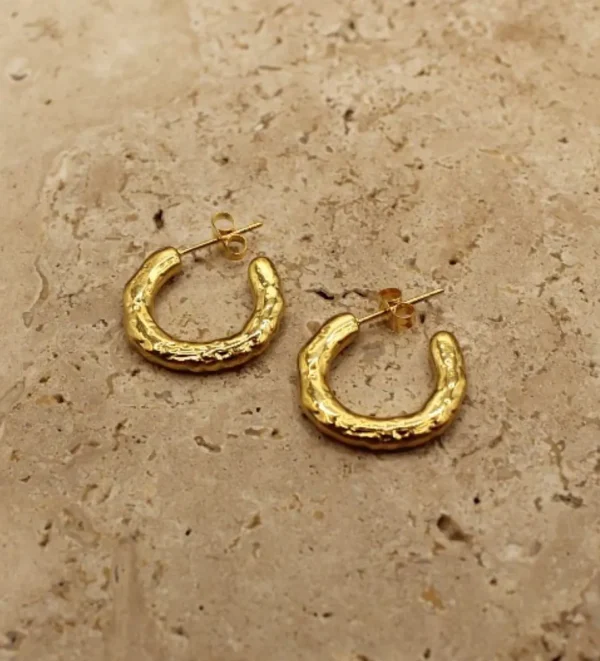 Hot Love From Lilou Kirby Gold Hoop Earring