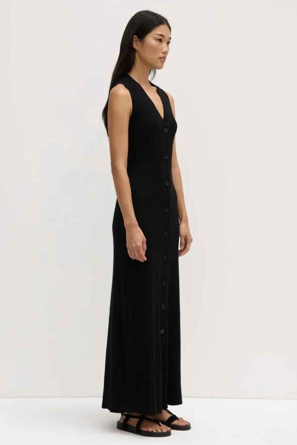 Best Assembly Label Kyra Knit Midi Dress - Black