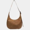 Best Brie Leon Large Everyday Croissant Bag - Caramel Nubuck