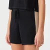 Discount Arcaa Movement Larri Linen Knit Short - Black & Taupe