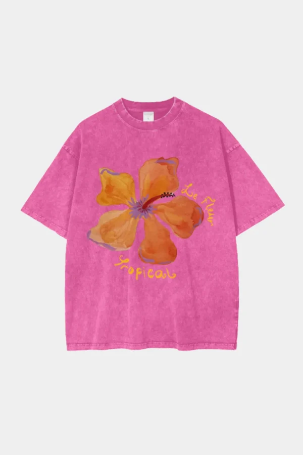 Online Maku Le Fleur Tropical Oversized - Rose Red