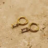 Sale Love From Lilou Leah Drop Earrings - Diamond / Gold