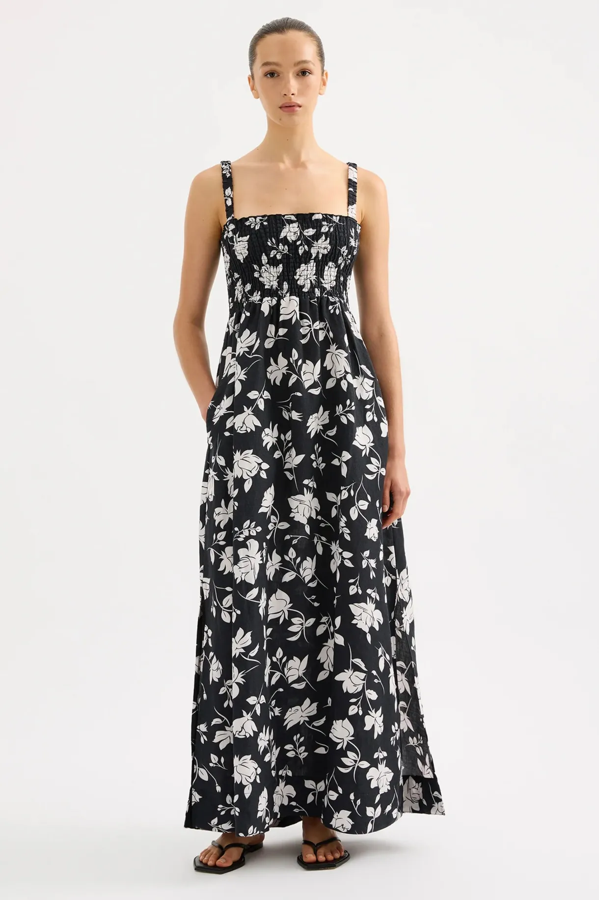 linen_maxi_dress__alba_1.webp Hot Nude Lucy Linen Maxi Dress - Alba