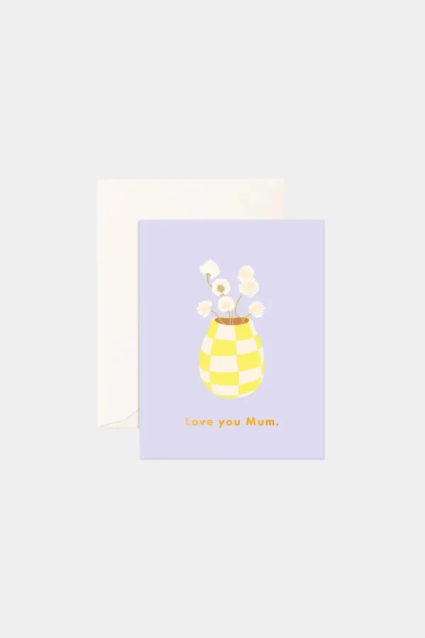 New Fox u0026 Fallow Love You Mum Vase Greeting Card