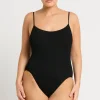 Fashion Bond-Eye Swim Low Palace One Piece - Black
