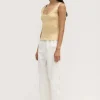 New Assembly Label Loxley Cotton Blend Poplin Pant - White