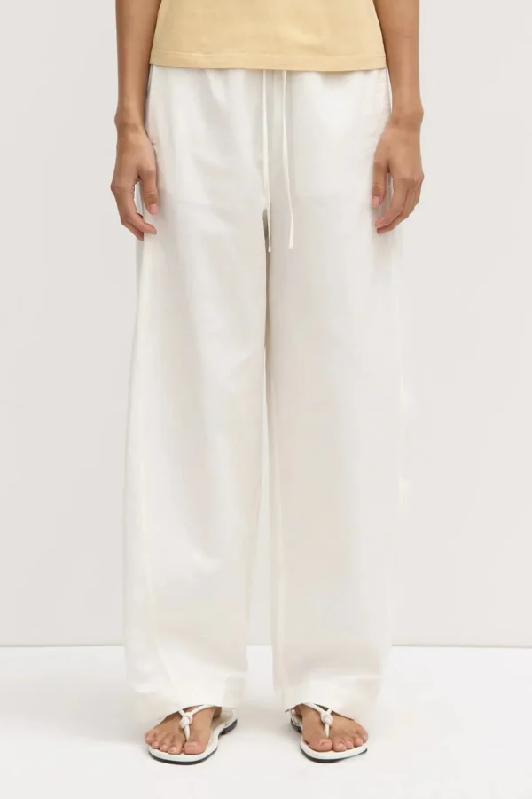 New Assembly Label Loxley Cotton Blend Poplin Pant - White