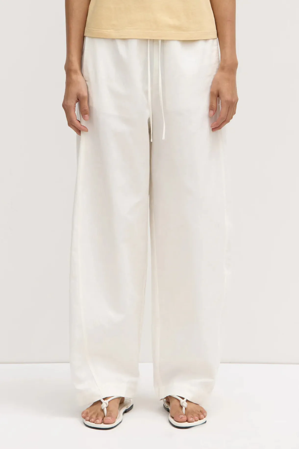 loxley_cotton_blend_popli_2.webp New Assembly Label Loxley Cotton Blend Poplin Pant - White