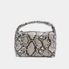 Outlet Brie Leon Luca Mini Bag - Beige Python
