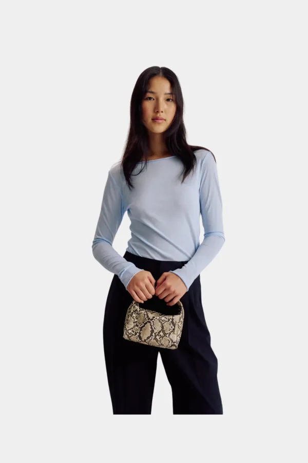 Outlet Brie Leon Luca Mini Bag - Beige Python